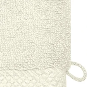 solde en ligne Sensei Maison 3 Gants De Toilette Zéro Twist 560gr/m² Ecru 16×22 Cm 12