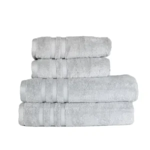 boutiqued pas cher Sensei Maison Ensemble De Bain 4 Pièces En Coton/modal Blanc 16