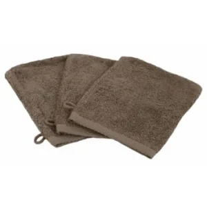 Linandelle ESSENTIELLE – Lot De 3 Gants De Toilette éponge 600gr Gris Souris haute qualité 14