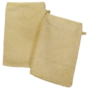 Eveil Et Nature Lot De 2 Gants De Toilette Coton Bio Jaune boutique 15