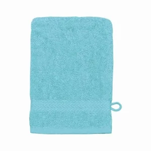 Sensei Maison Lot De 3 Gants De Toilette 550gr/m² Bleu Turquoise 16×22 Cm garantie de qualité 10