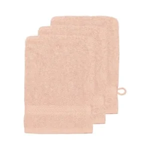 Sensei Maison Lot De 3 Gants De Toilette 550gr/m² Corail 16×22 Cm magasins pas chers 16