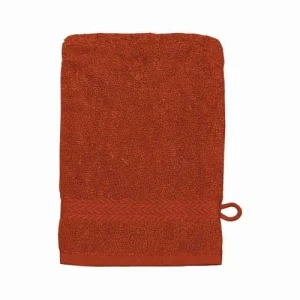 Sensei Maison Lot De 3 Gants De Toilette 550gr/m² Terracota 16×22 Cm pas cher 10