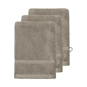 Sensei Maison Lot De 3 Gants De Toilette 600 Gr/m² Mastic 16×22 Cm boutique en france 16