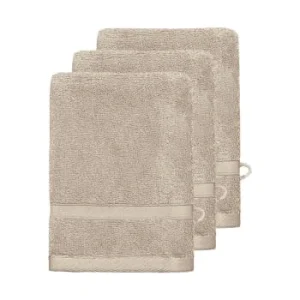 Sensei Maison Lot De 3 Gants De Toilette 600 Gr/m² Mastic 16×22 Cm boutique en france 18