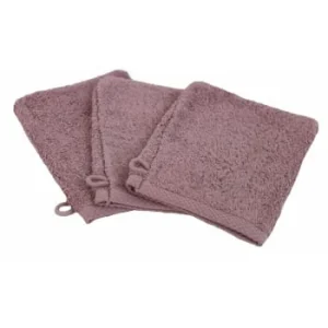 Meilleur Prix Linandelle ESSENTIELLE – Lot De 3 Gants De Toilette éponge 600gr Taupe 12