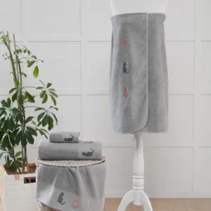 Sensei Maison Paréo De Bain En Coton Gris Perle Taille Unique grande popularité 11