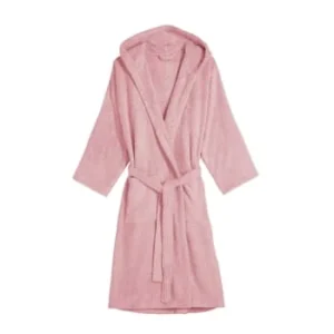 soldes en ligne Blanc Cerise Peignoir Capuche En Coton BIO Taille L Bleu Indigo 12