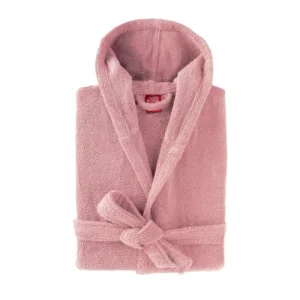 Meilleur Prix Garanti Blanc Cerise Peignoir Capuche En Coton BIO Taille M Litchi 10