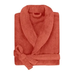 Blanc Cerise Peignoir Col Châle En Coton BIO Taille L Terracotta Achat 10