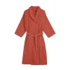 Blanc Cerise Peignoir Col Châle En Coton BIO Taille L Terracotta Achat 22