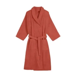 Blanc Cerise Peignoir Col Châle En Coton BIO Taille L Terracotta Achat 14