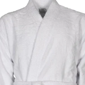 Sensei Maison Peignoir Col Kimono Blanc 6 – XXXL magasin pas cher 14