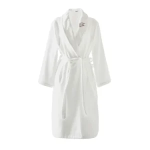 Les achats en ligne Anne De Solene Peignoir Coton L Blanc 7