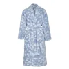 magasin paris Anne De Solene Peignoir Coton Xl Bleu Clair 22