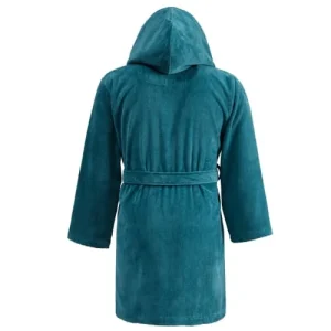 boutiqued en ligne Sensei Maison Peignoir Court à Capuche Velours Petrol S 10