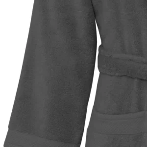 Sensei Maison Peignoir De Bain Mixte Col Châle Anthracite L Pas Cher Magasin Soldes 14