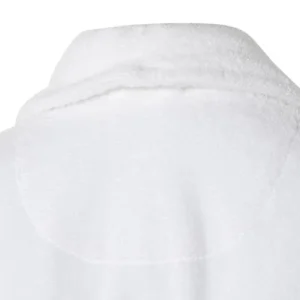 l'unique style Carré Blanc Peignoir Femme Coton Moelleux Blanc Taille L (40/42) 14