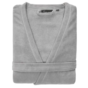 Sensei Maison Peignoir Kimono Doublé Gris Perle L Prix très abordable 12