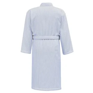 Sensei Maison Peignoir Kimono Rayé Une Face éponge Bleu M boutiqued en ligne 10