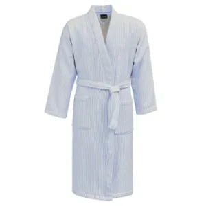 Sensei Maison Peignoir Kimono Rayé Une Face éponge Bleu M boutiqued en ligne 18