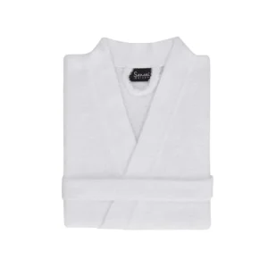 Sensei Maison Peignoir Léger Milong En Coton Peigné Blanc S exclusivement disponibles 12