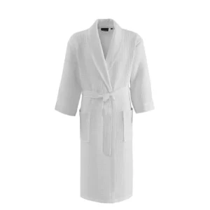 Sensei Maison Peignoir Long Nid D’abeille Col Chale Blanc L soldes de Noël 10