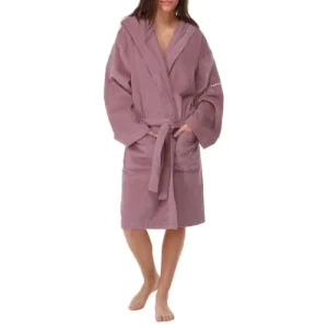 prix pas cher Naf Naf Peignoir Mixte – Coton 380 G/m2 Mauve L-XL 10