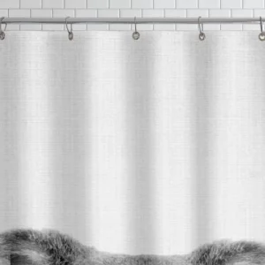 Juniqe Rideau De Douche En Polyester En Blanc & Gris 150×200 Les achats en ligne 7