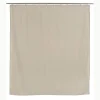 Home Bain Rideau De Douche Uni Beige Polyester Beige 200×180 commentaire favorable 11