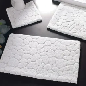 Becquet Tapis De Bain Blanc 120×70 En Coton De Qualité 8