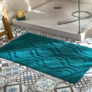 prix pas cher Becquet Tapis De Bain Bleu 50×80 En Coton 10