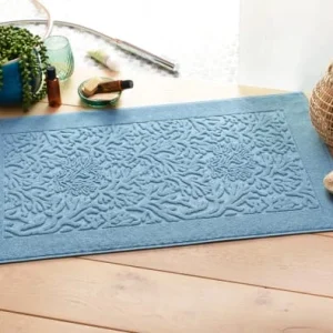 Becquet Tapis De Bain Bleu 60×100 En Coton Retour Gratuit 8