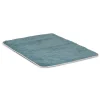 LA SERVIETTE PARIS Tapis De Bain Coton égyptien 1200Gr/m² Bleu Liseré Rose 60×80 Officielle 22