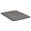 offre spéciale LA SERVIETTE PARIS Tapis De Bain Coton égyptien 1200Gr/m² Gris Liseré Bleu 80×60 14