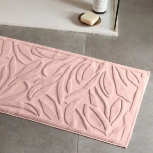 à prix réduits Carré Blanc Tapis De Bain Coton Rose 8