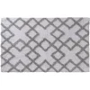 GUY LEVASSEUR Tapis De Bain En Coton Fantaisie Blanc 50x80cm pas cher 20