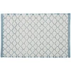 GUY LEVASSEUR Tapis De Bain En Coton Fantaisie Blanc Et Bleu 50x80cm Distributeur Officiel 22