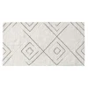 mode tendance GUY LEVASSEUR Tapis De Bain En Coton Fantaisie Ivoire 60x120cm 20