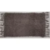 GUY LEVASSEUR Tapis De Bain En Coton Uni à Franges Taupe 50x70cm Acheter Maintenant 22