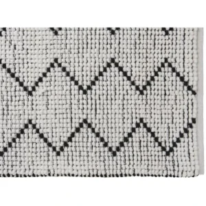 GUY LEVASSEUR Tapis De Bain En Polycoton Fantaisie Blanc Blanc 50x80cm magasin en ligne france 10