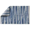 vente pas cher GUY LEVASSEUR Tapis De Bain En Polycoton Fantaisie Bleu Et Blanc 50x80cm 20