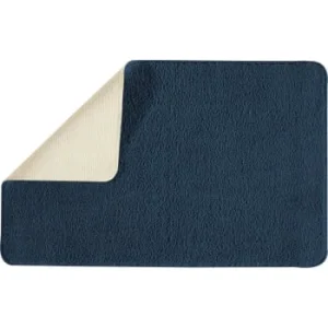 GUY LEVASSEUR Tapis De Bain En Polyester Uni Marine 50x80cm excellents soldes 14