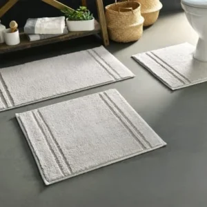 Boutique officielle Becquet Tapis De Bain Gris Brume 120×70 En Coton 10