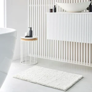 guranteed de qualité TODAY Tapis De Bain Mèche Uni En Polyester Blanc 50×80 Cm 10