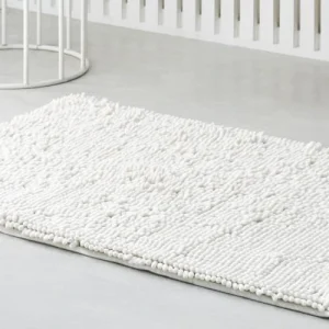 guranteed de qualité TODAY Tapis De Bain Mèche Uni En Polyester Blanc 50×80 Cm 12