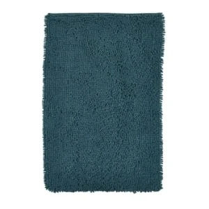 TODAY Tapis De Bain Mèche Uni En Polyester Bleu Marine 50×80 Cm site pas cher 18