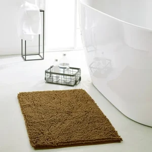 dernières TODAY Tapis De Bain Mèche Uni En Polyester Bronze 50×80 Cm 10