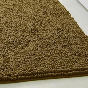 dernières TODAY Tapis De Bain Mèche Uni En Polyester Bronze 50×80 Cm 12