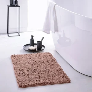 TODAY Tapis De Bain Mèche Uni En Polyester Rose 50×80 Cm Service Clients Dédié 10